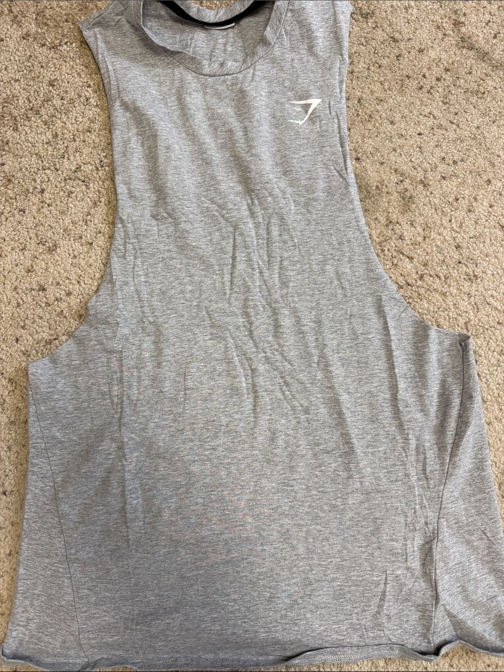 Gymshark Light Gray Athletic Muscle Tank